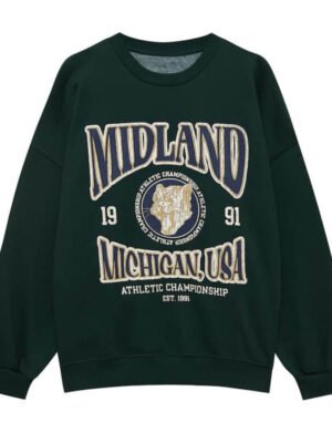 Crew neck college sweatshirt