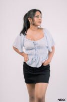 Blue Top Print