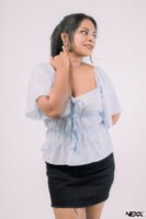 Blue Top Print