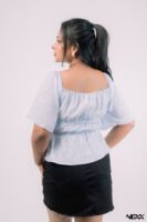 Blue Top Print