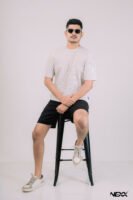 Waffle Knit Oversized Tee