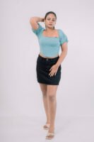 Green Top Print