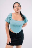 Green Top Print