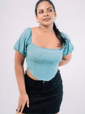 Green Top Print