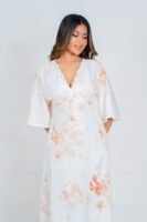 Printed Batwing Sleeve Dress